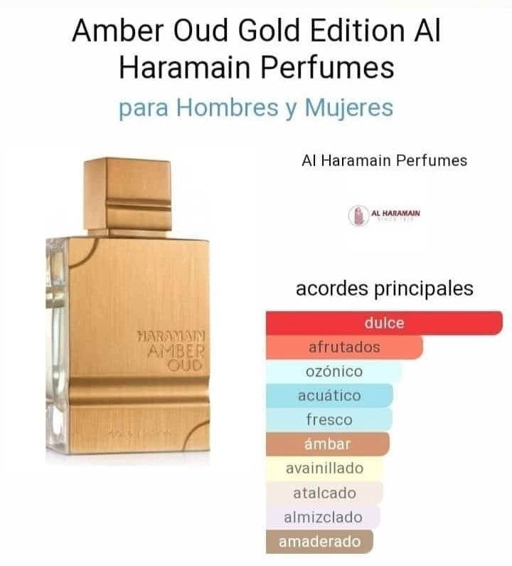 Al HARAMMAIN AMBER OUD GOLD EDITION CAJA LUJO + PERFUME DE BOLSILLO