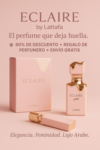 PERFUME LATTAFA ECLAIRE + REGALO PERFUMERO
