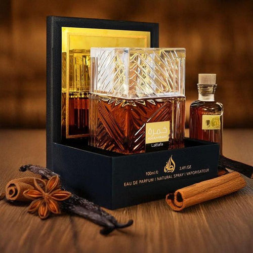 Perfume Árabe Khamrah + Perfumero  GRATIS